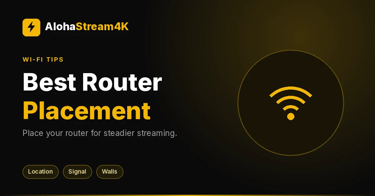 Wi-Fi router on an open shelf in the middle of a living room