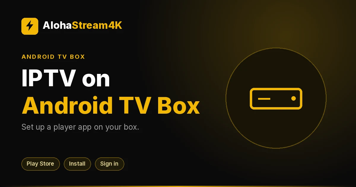 Android TV box beside a television with a remote control and HDMI cable