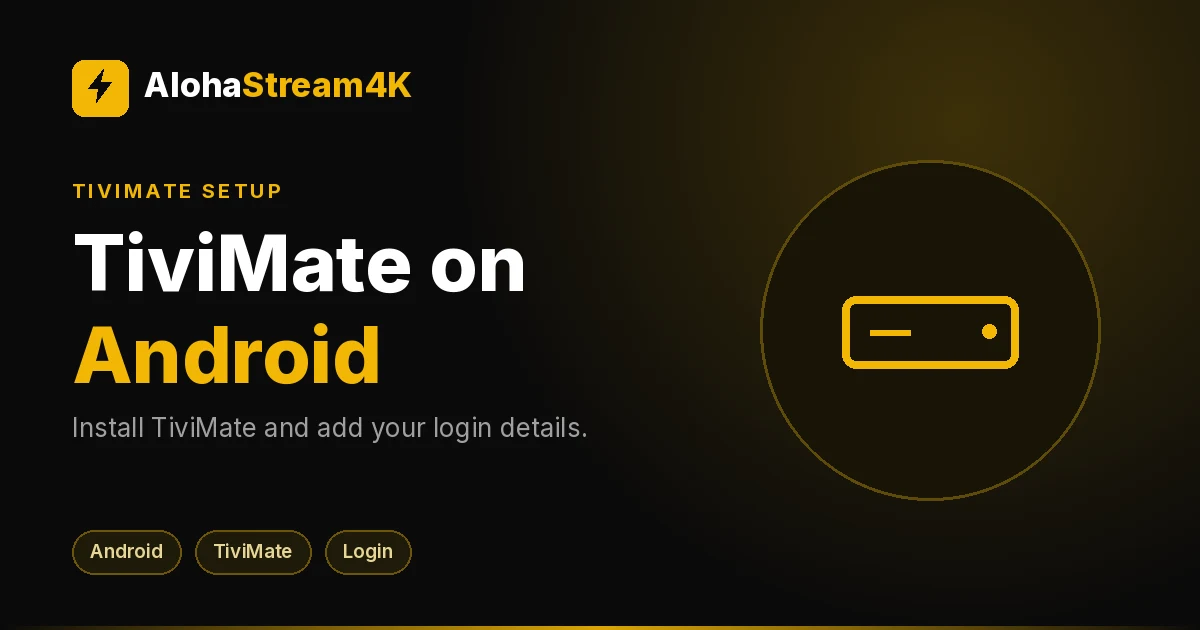 TV screen showing an IPTV player app adding a new playlist on an Android TV box